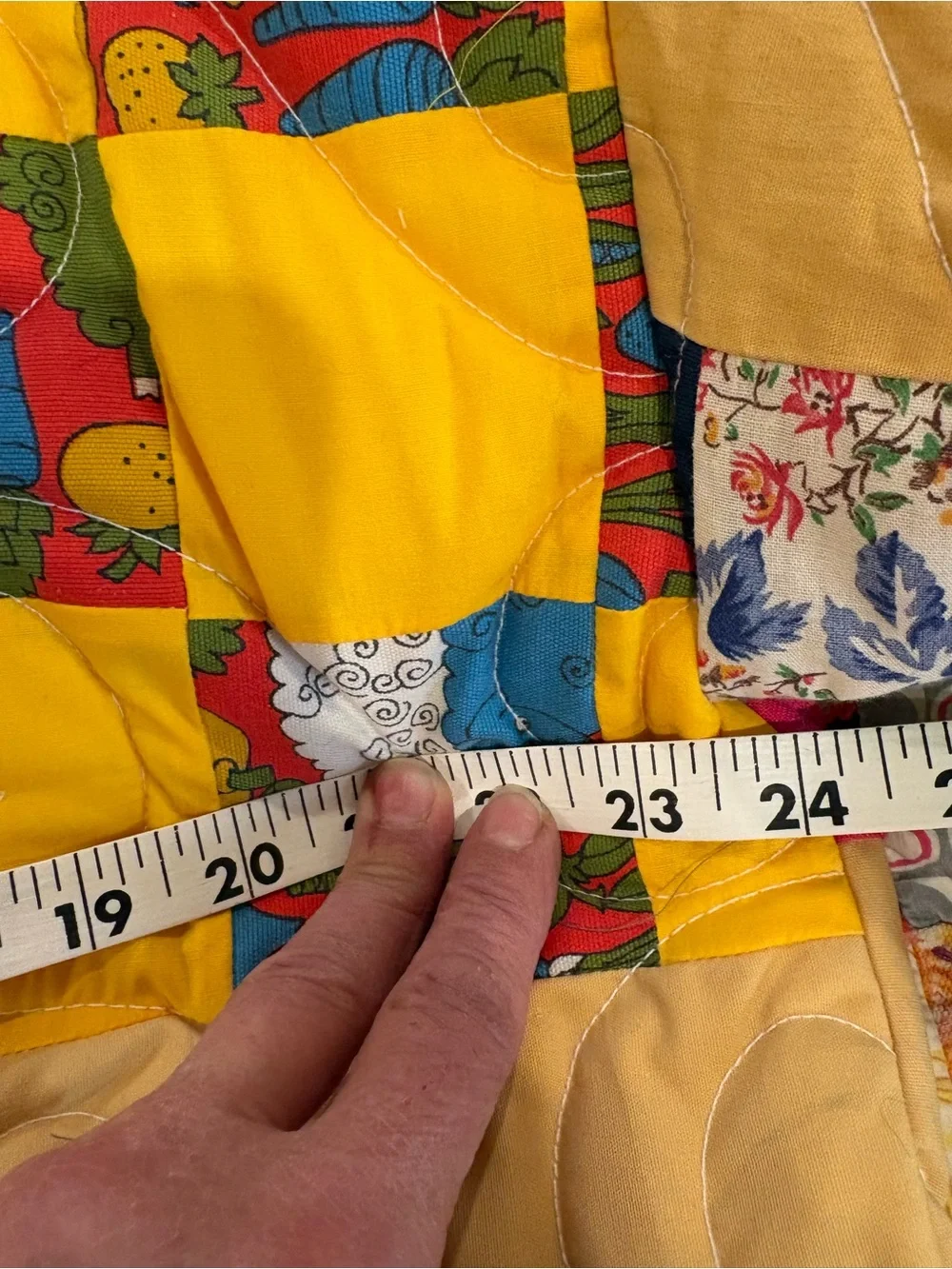 Colorful Patchwork Womans Hooded Jacket, upcycled - Picture 12 of 14
